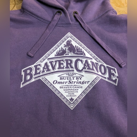 Beaver Canoe xs purple hoodie. Great condition - Picture 2 of 6